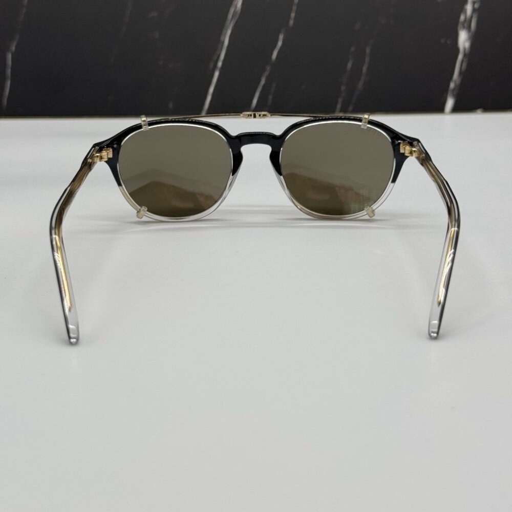 NEW GUCCI GG1212S 002 SUNGLASSES MEN ROUND BLACK EYEWEAR - Picture 13 of 16